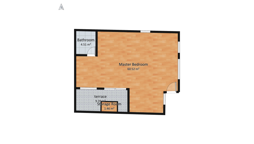 Departamento Lara floor plan 82.32