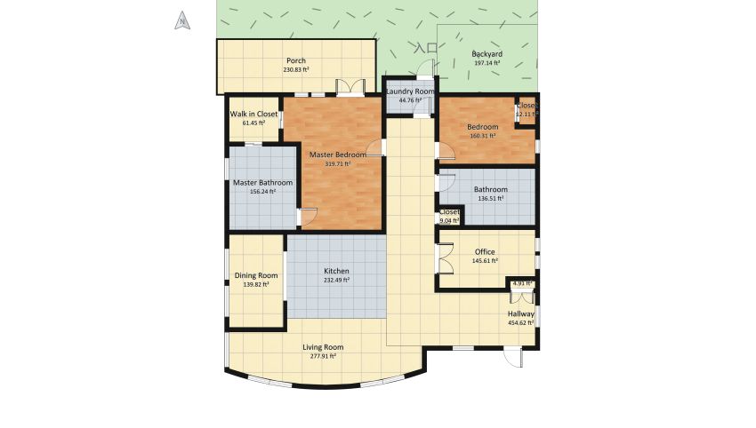 Single Story House floor plan 449.72