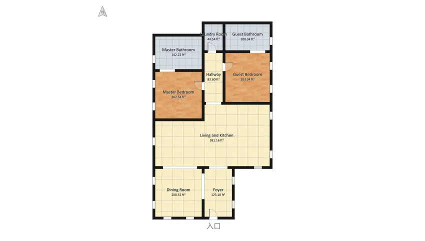 Quaint Home floor plan 175.95