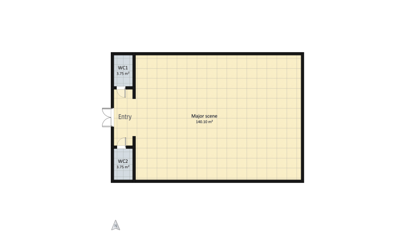 Restaurant (jass club) floor plan 297.61