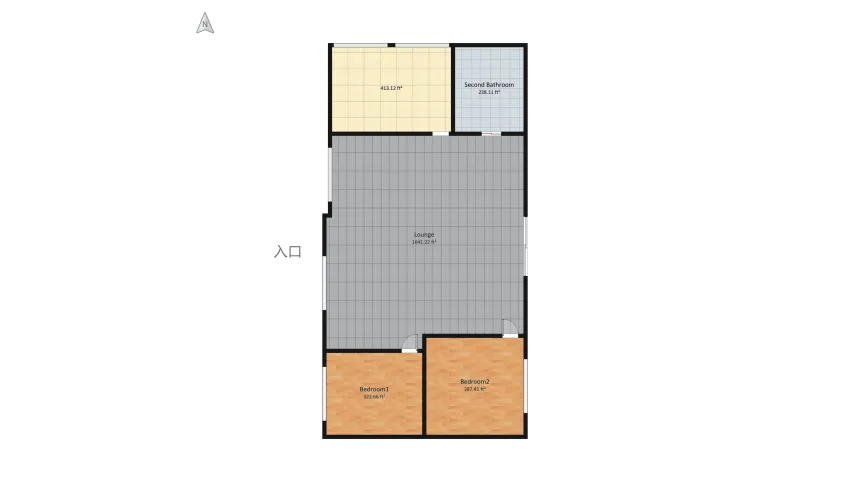 Cabin Home floor plan 592.23