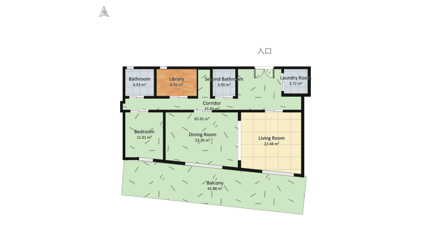 Scandinavian Home floor plan 681.64