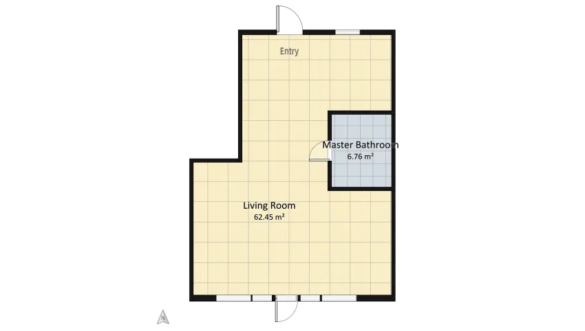 Loft Design floor plan 69.22