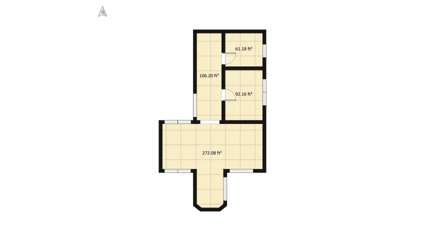 1 bedroom apartment floor plan 56.94