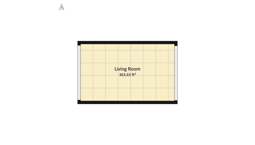 Cottage Living Room floor plan 36.72