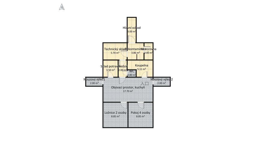 Copy of Pan Richter - 67 m2_copy floor plan 71.17