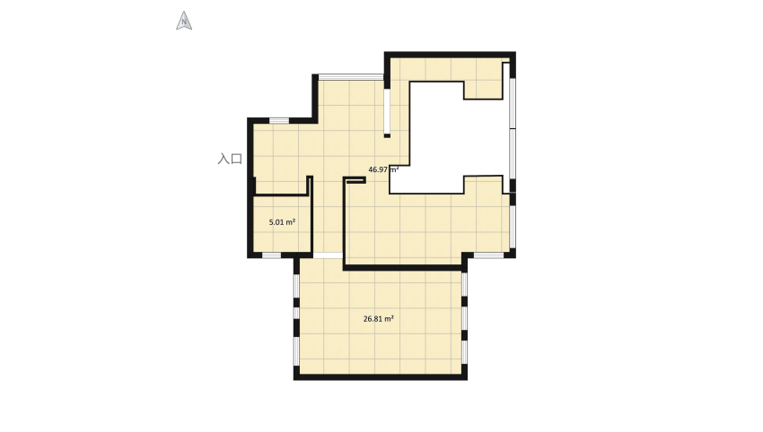 Art Deco Style Flat floor plan 190.87