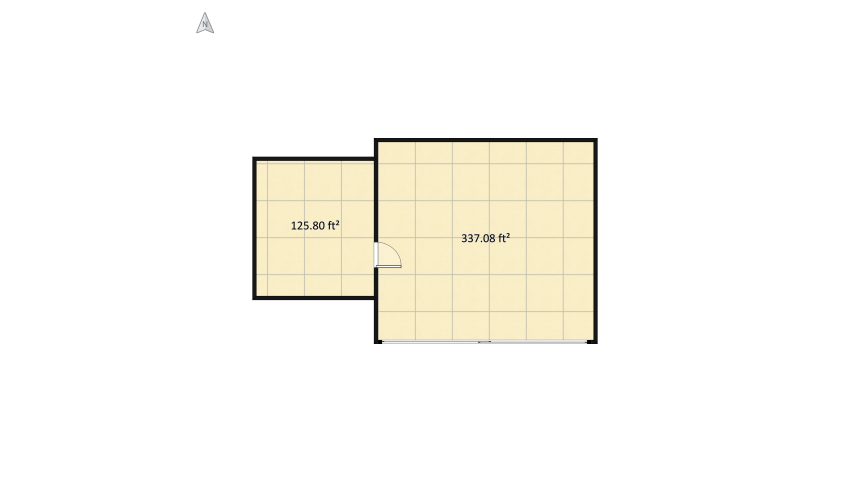 Suite SOFT floor plan 44.83