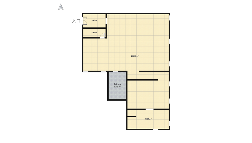 metropolitan loft floor plan 256.36