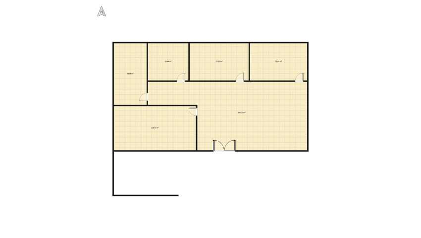 جرافيك ثالث علوي floor plan 746.42