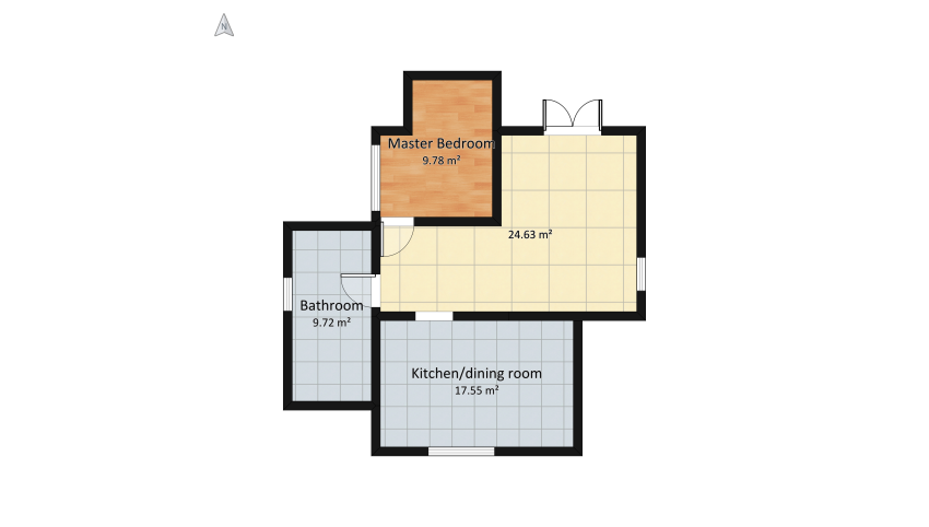 apartment floor plan 69.98
