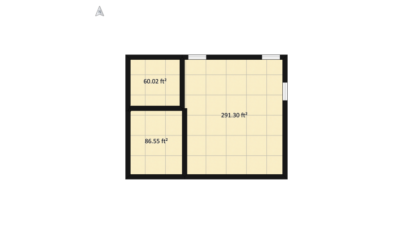 Apartment floor plan 45.87