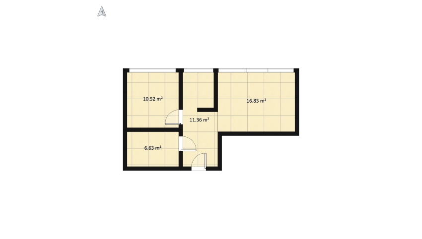 Apartament floor plan 52.16