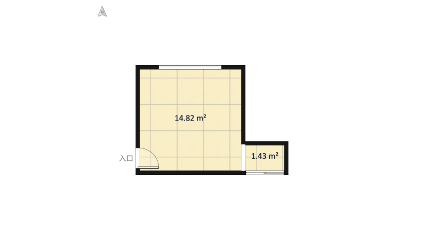 Nautical Modern Living Room floor plan 17.83