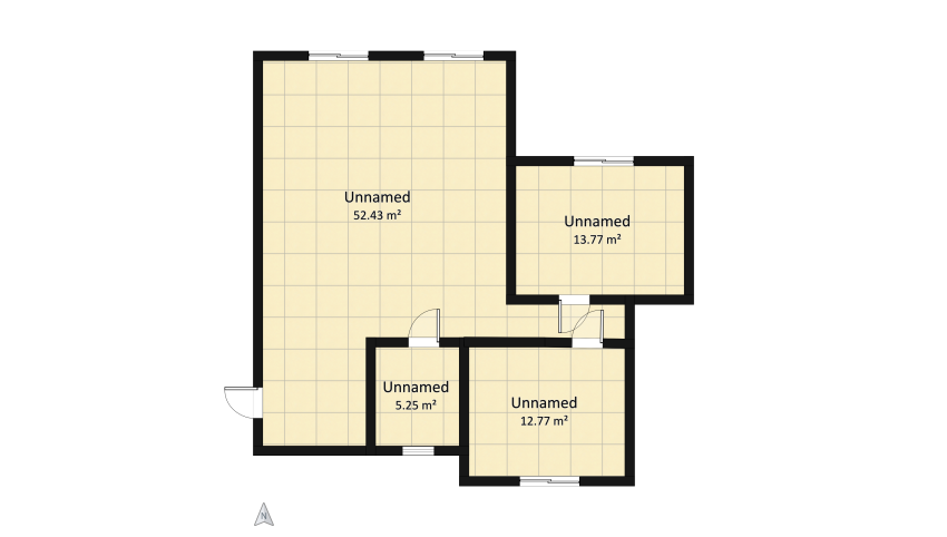 Modern House floor plan 84.22