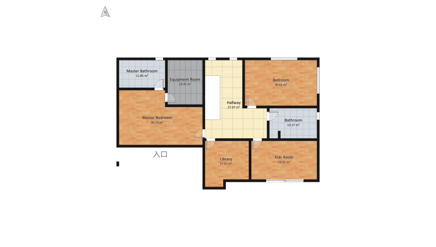 μοντέρνα οικία. floor plan 396.66