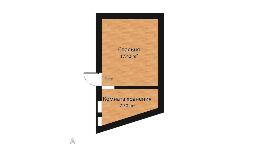 Storage room floor plan 24.72