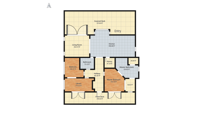 Coastal Home floor plan 539.83