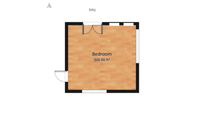 Modern Bedroom floor plan 31.11
