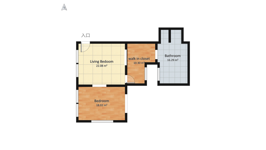 Marmalade Type floor plan 75.51