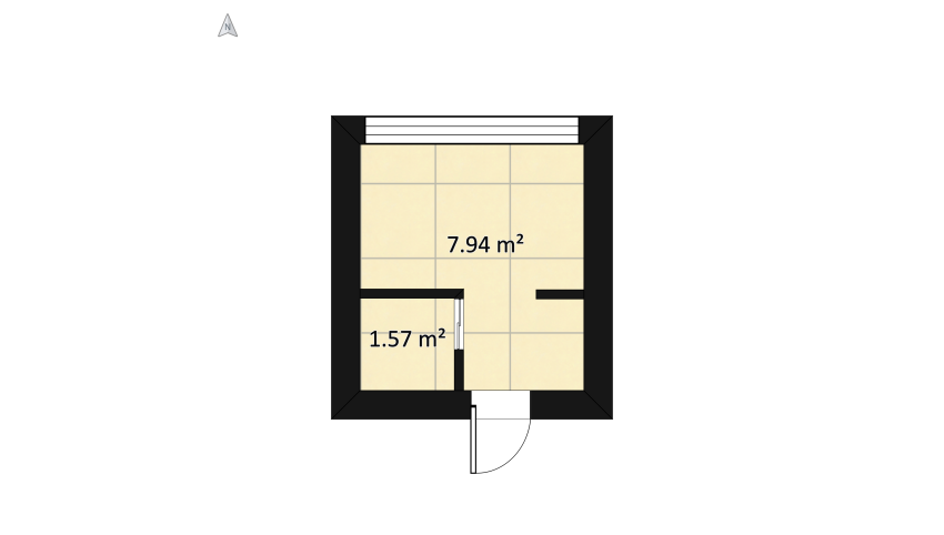 Minimum living space floor plan 12.44