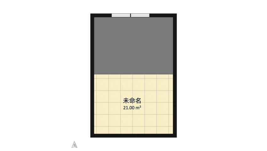 Single Tiny Loft floor plan 59.84