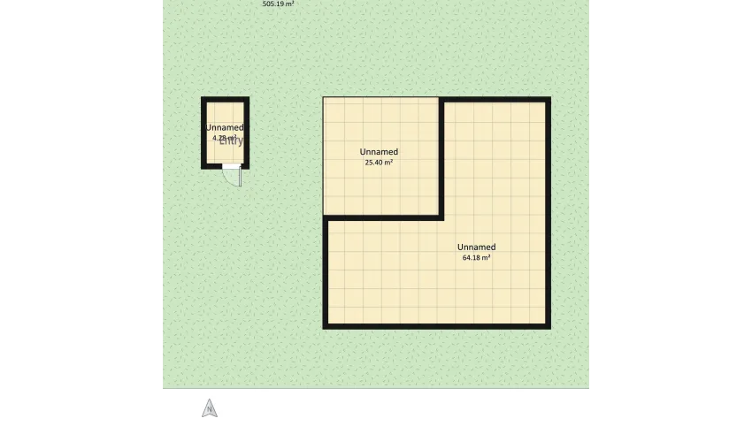 L shaped mini floor plan 599.05