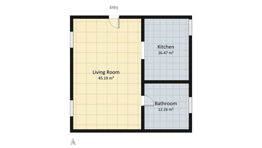 Memphis Apartment floor plan 105.55