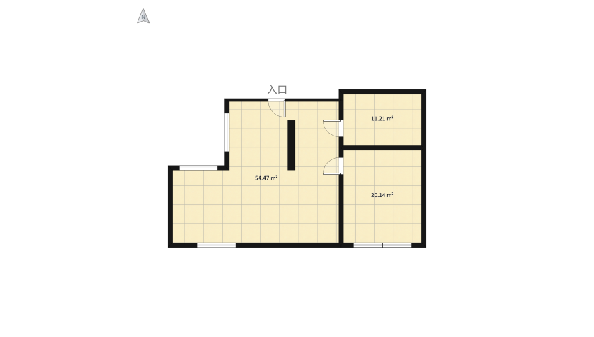 Квартира в стиле минимализм floor plan 93.45