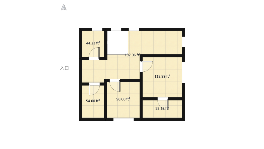 Tiny House floor plan 17052.5
