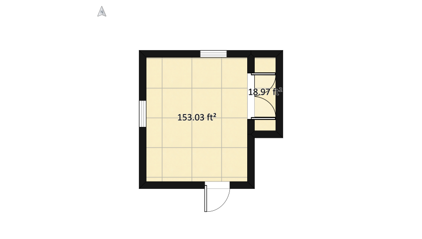 Small Bedroom floor plan 18.68