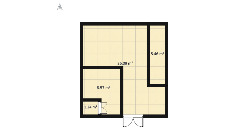 Master Bedroom floor plan 48.31