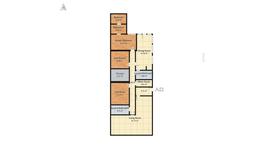 Casa Maria Quincho II floor plan 131.3