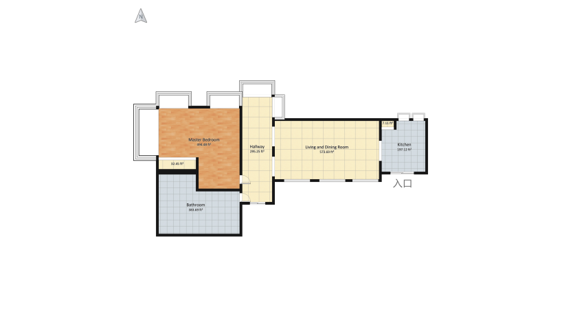 Cottage Core Small Home floor plan 201.74