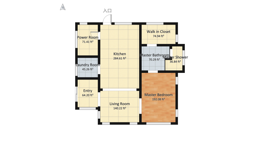 Modern Bohemian Cottage floor plan 104.73