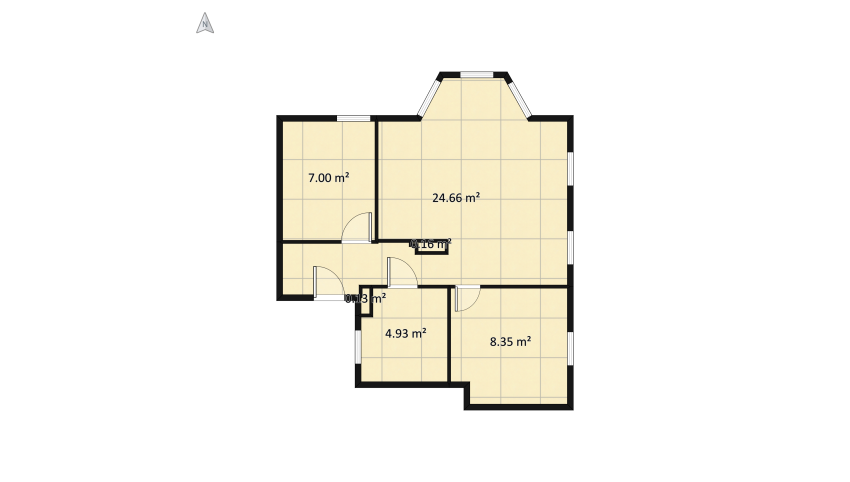 Comfy modern style floor plan 49.15