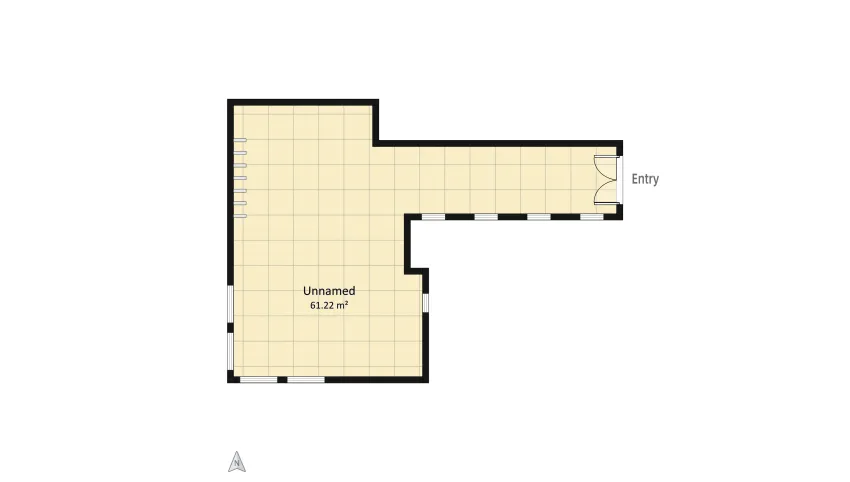 Retrofuturistic Home Office floor plan 61.22