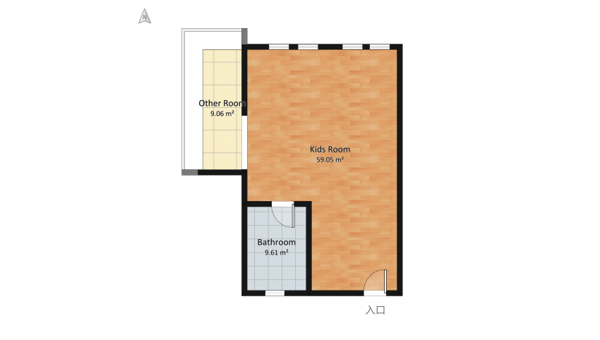 #Children'sDayContest- Sister's luxury bedroom floor plan 85.23