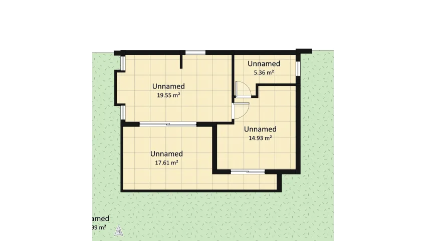 Modern house in the countryside. floor plan 187.45