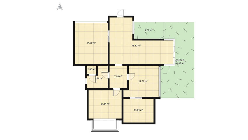 Casa en tonos marrón floor plan 191.63