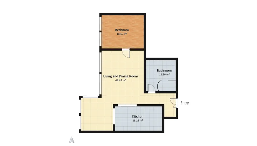 Old Town apartment floor plan 95.78