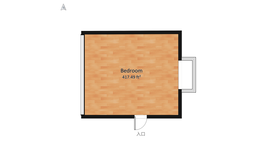 Boy Bedroom floor plan 83.55