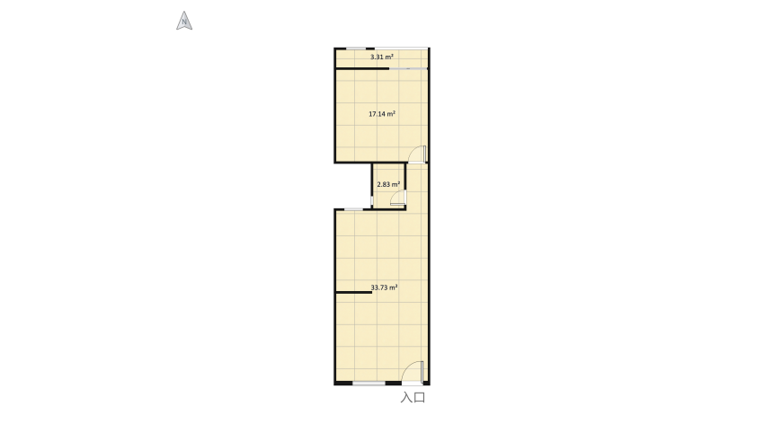 Simple Apartment  - Mr.Huy floor plan 60.49