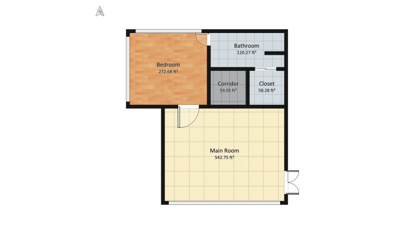 Sunset Apartment floor plan 108.28