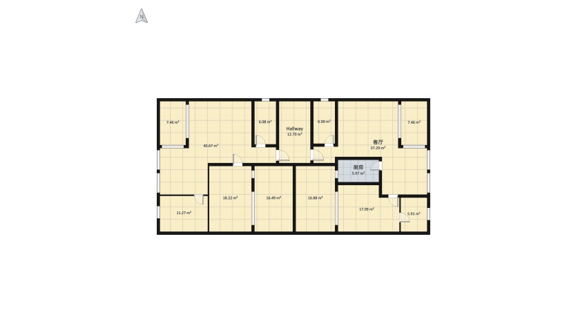 Casa gemella floor plan 236.04