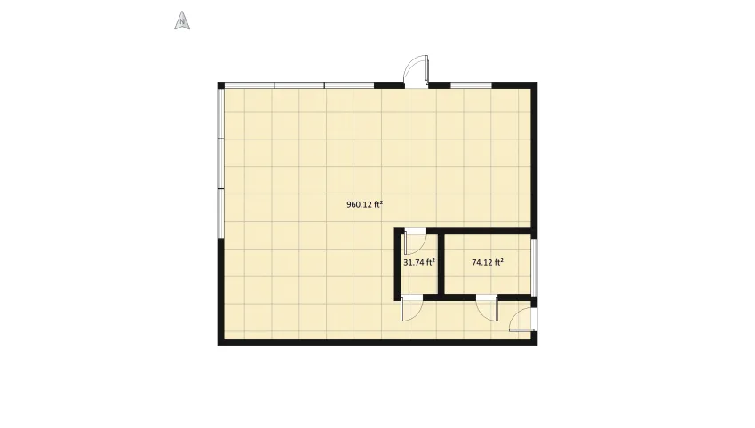 Modern Loft floor plan 107.42