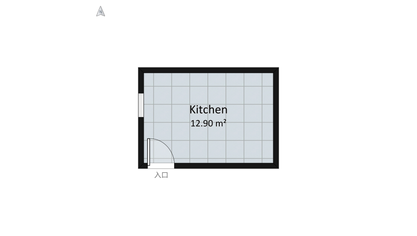 L-Shape Kitchen floor plan 14.25