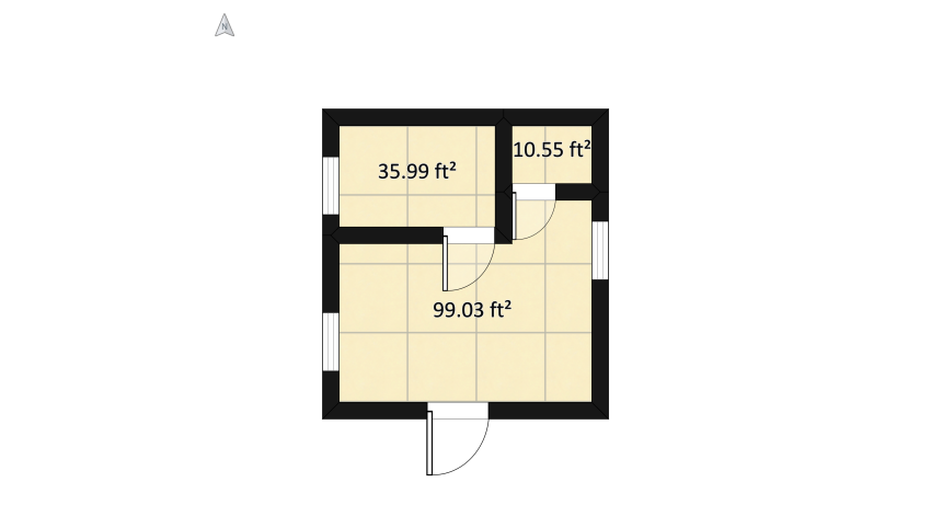 My living space floor plan 16.67