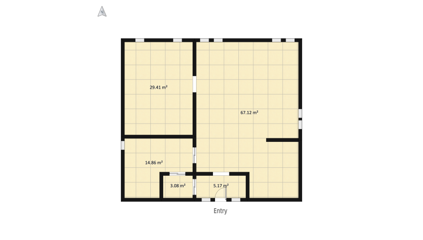 Conceptual design floor plan 131.45
