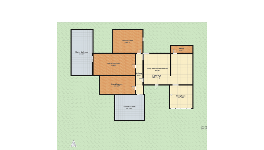Suburban Family of 4 House floor plan 1903.05